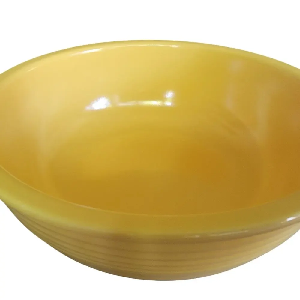 RARE! Vintage Fiestaware Original Yellow Unlisted Promotional Salad Bowl HLcoUSA